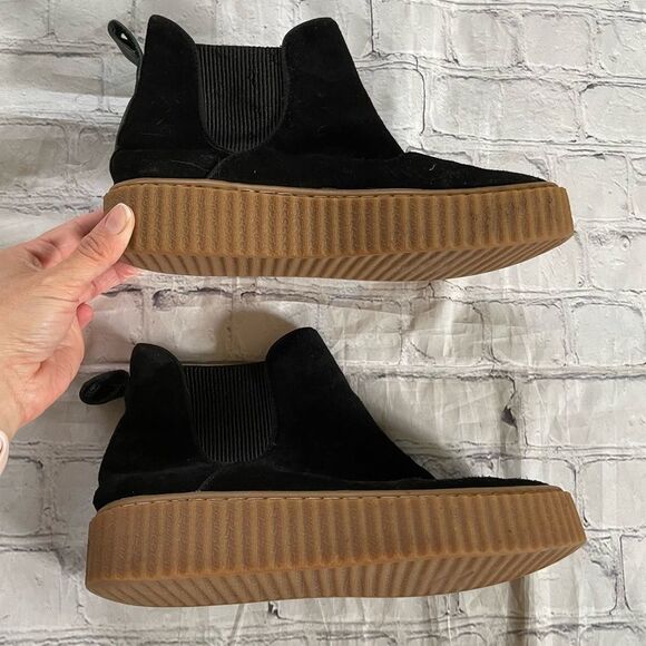 J. Slides Black Creeper Ankle Booties - Picture 3 of 7